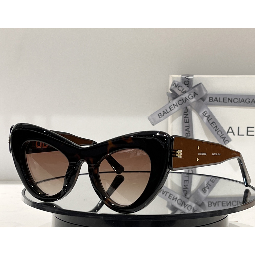 Balenciaga Cat-Eye-Sonnenbrille mit Logo-Print BB0204S - EUR FASHION