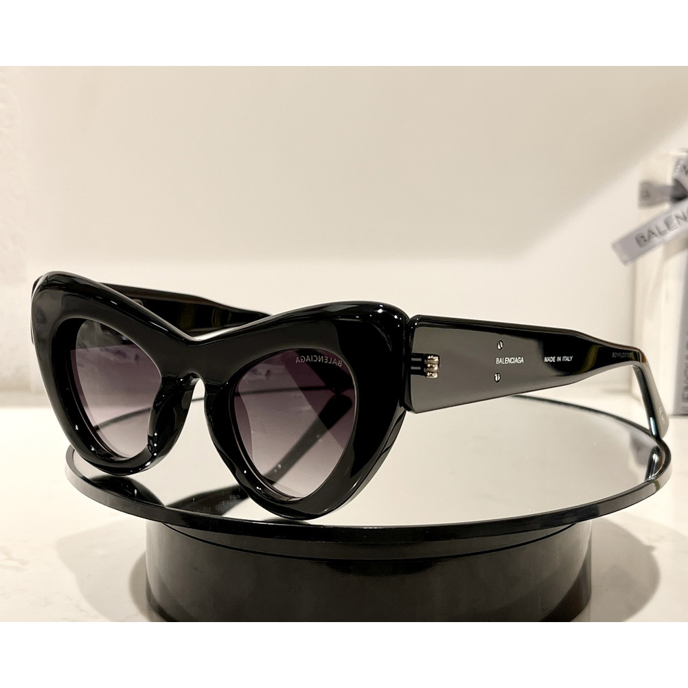 Balenciaga Cat-Eye-Sonnenbrille mit Logo-Print BB0204S - EUR FASHION