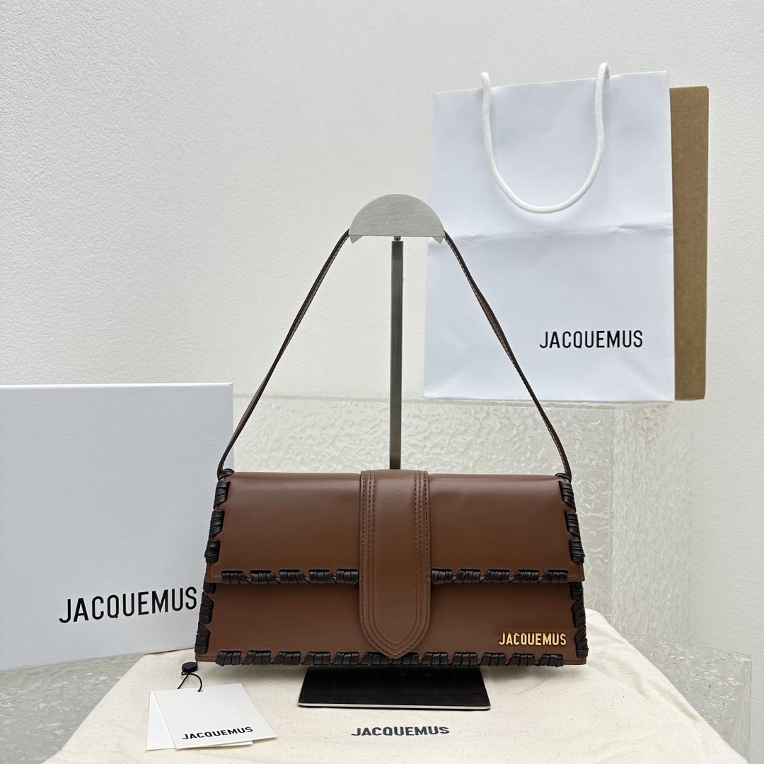 Jacquemus Le Bambino Long Lacet Lange geschnürte Klappentasche (28 x 13,5 x 6 cm) - EUR FASHION