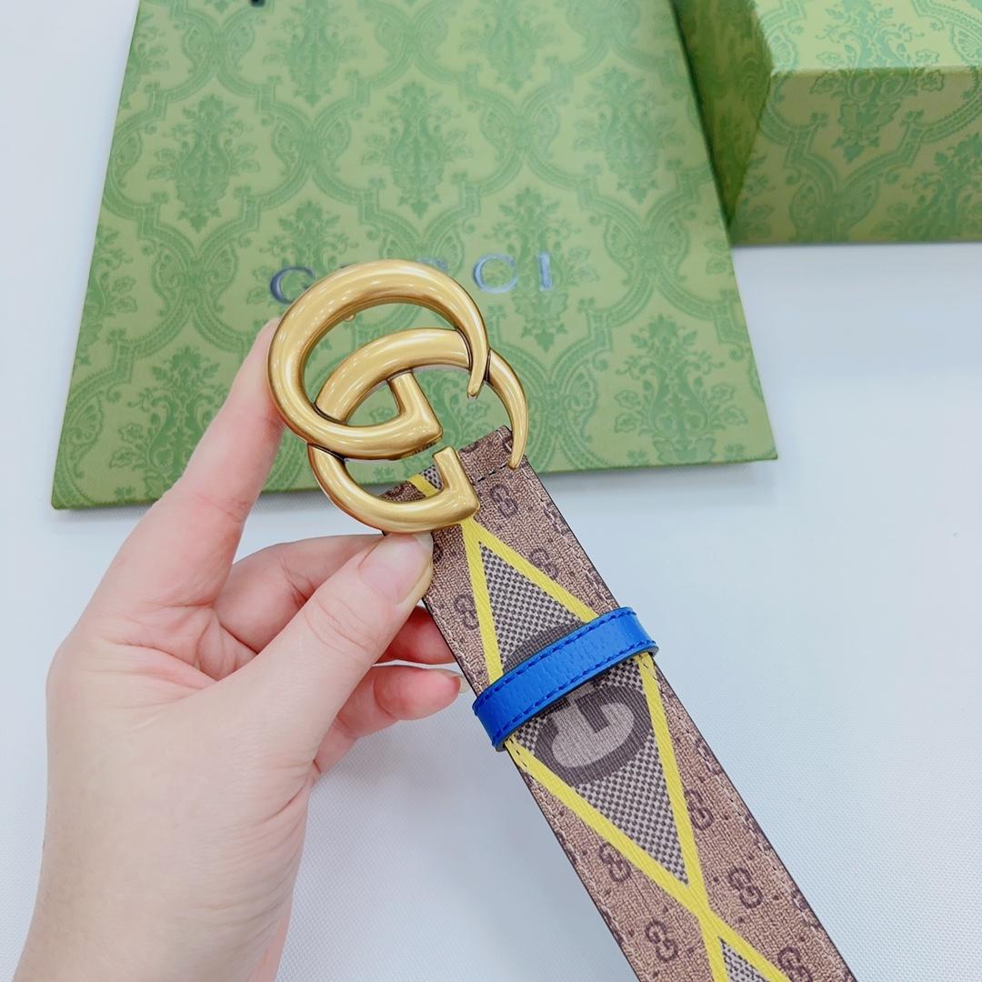 Gucci GG Marmont breiter Gürtel - EUR FASHION