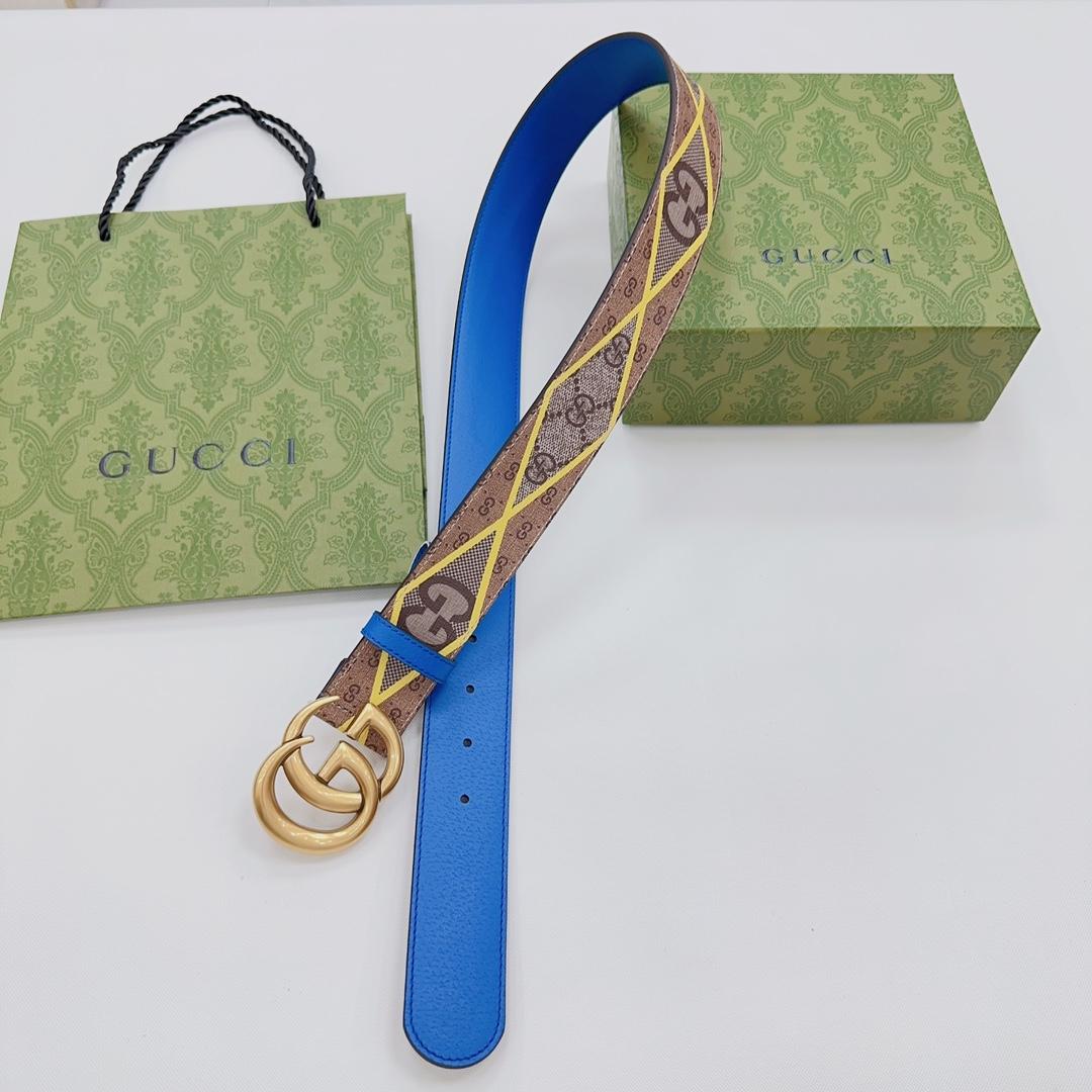 Gucci GG Marmont breiter Gürtel - EUR FASHION