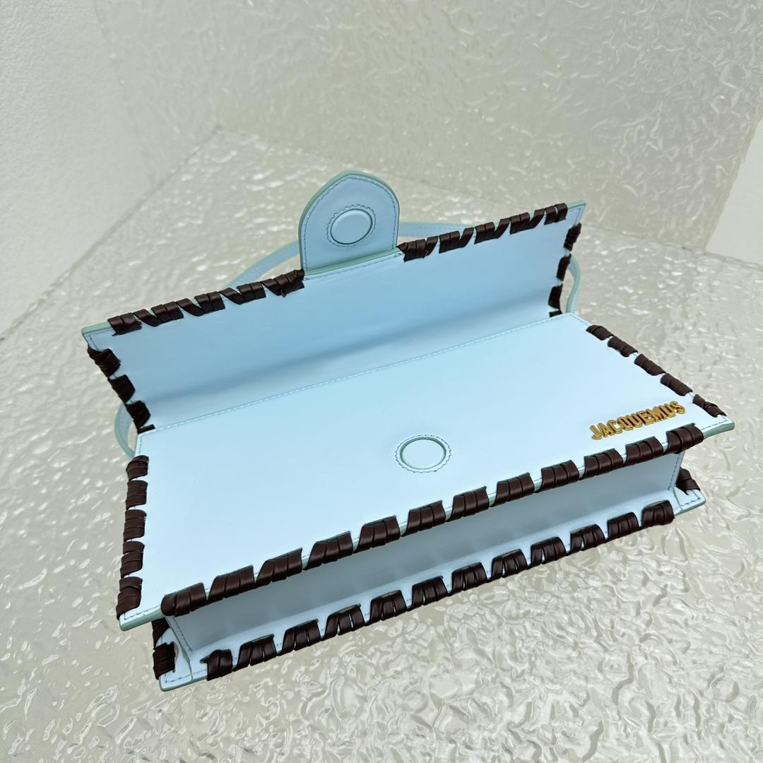 Jacquemus Le Bambino Long Lacet Lange geschnürte Klappentasche (28 x 13,5 x 6 cm) - EUR FASHION