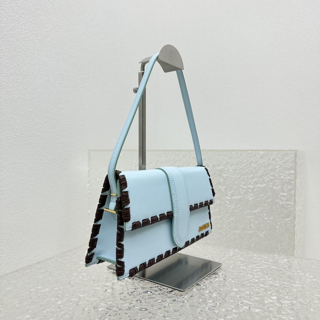 Jacquemus Le Bambino Long Lacet Lange geschnürte Klappentasche (28 x 13,5 x 6 cm) - EUR FASHION