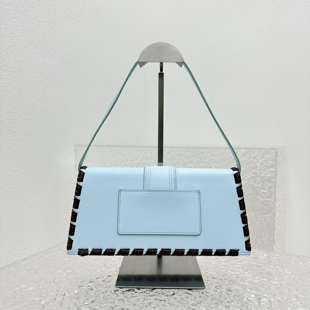 Jacquemus Le Bambino Long Lacet Lange geschnürte Klappentasche (28 x 13,5 x 6 cm) - EUR FASHION
