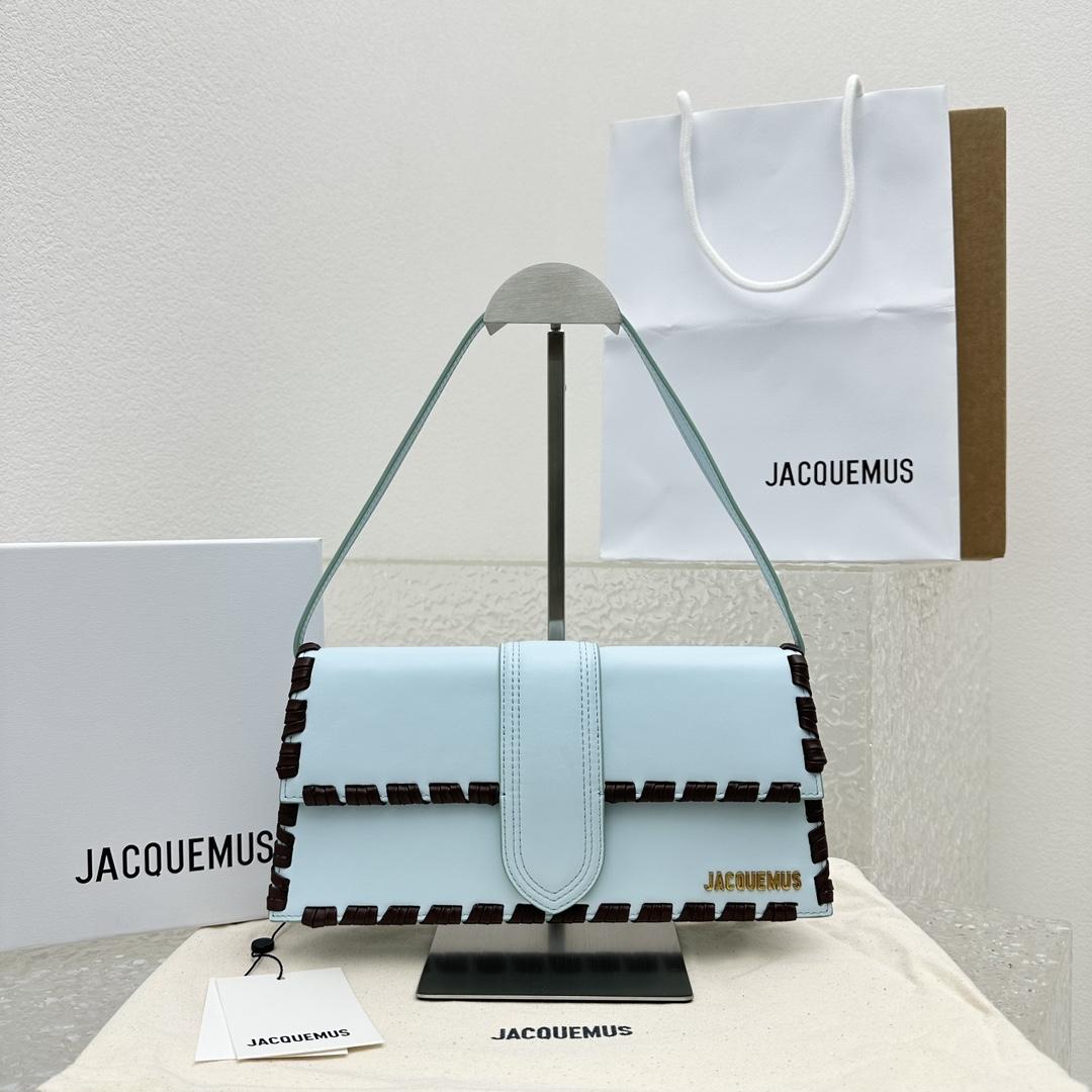 Jacquemus Le Bambino Long Lacet Lange geschnürte Klappentasche (28 x 13,5 x 6 cm) - EUR FASHION