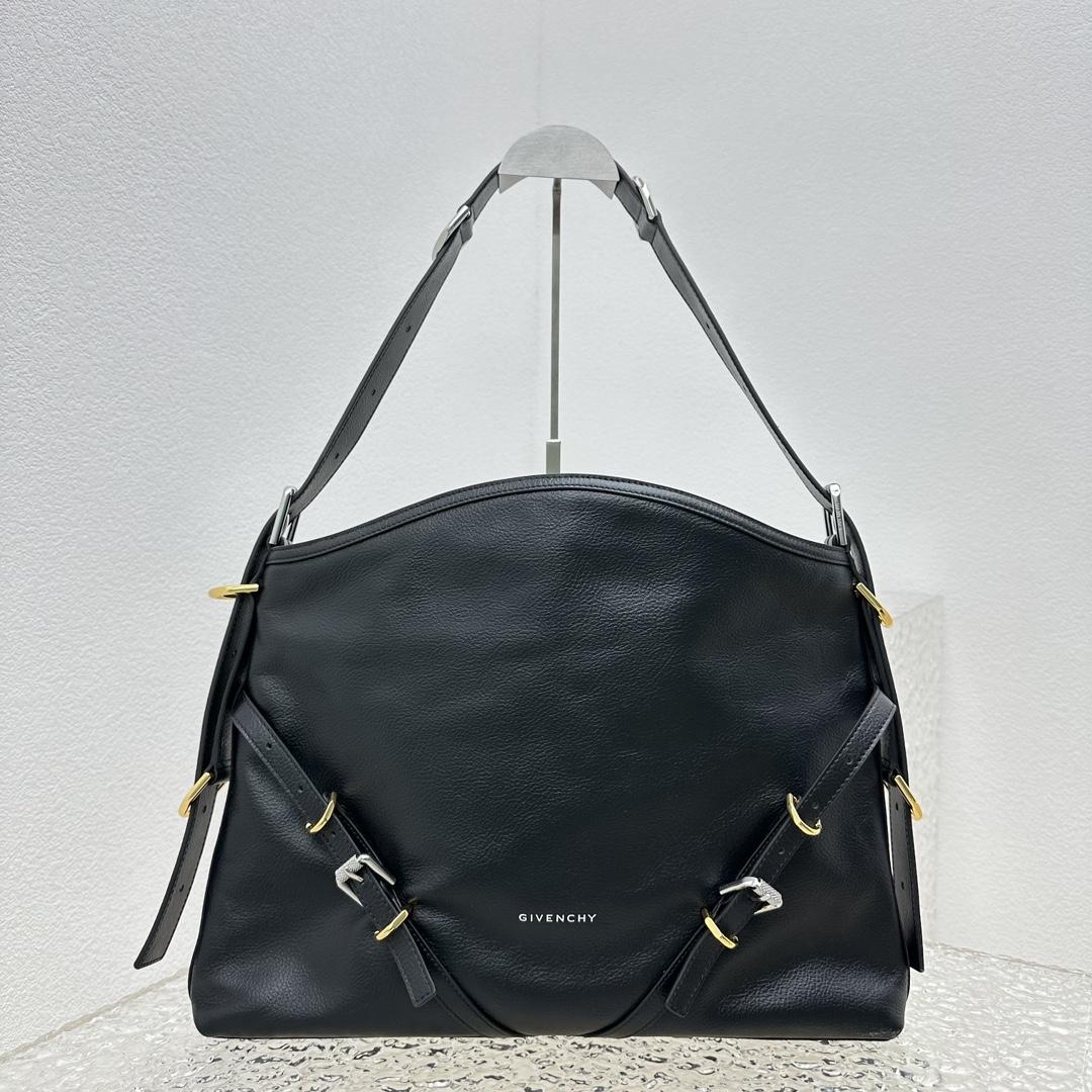 Givenchy Mittelgroße Voyou-Tasche aus Leder (32–37–6,5 cm) - EUR FASHION