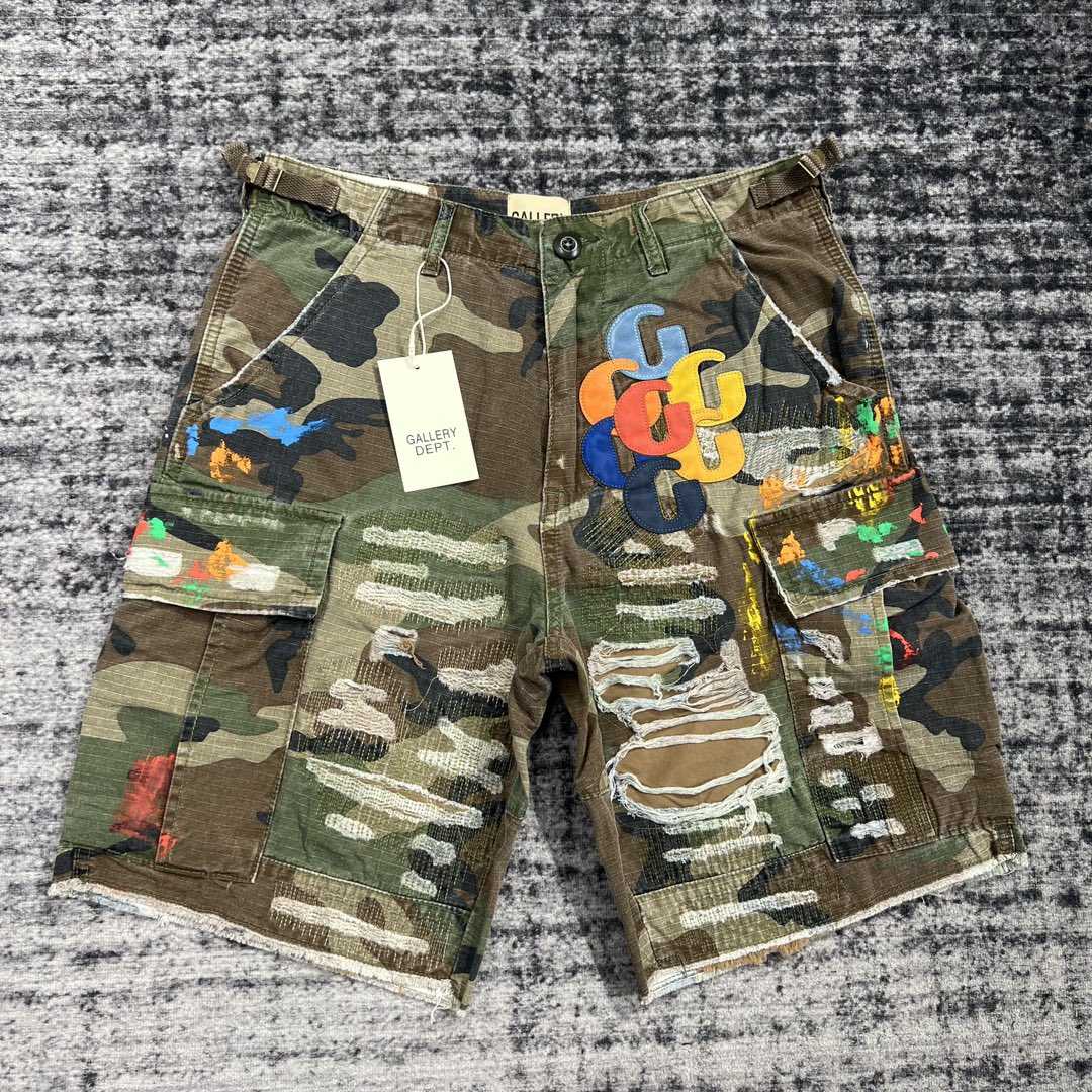 Gallery Dept G Patch Camo Cargo Shorts 629 - EUR FASHION