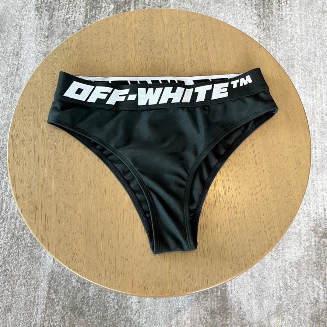 Off-White c/o Virgil Abloh Schwarzer zweiteiliger Badeanzug für Damen - EUR FASHION