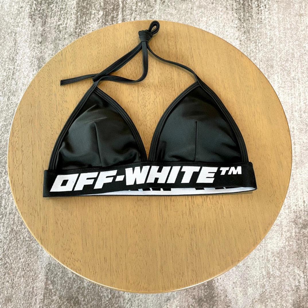 Off-White c/o Virgil Abloh Schwarzer zweiteiliger Badeanzug für Damen - EUR FASHION