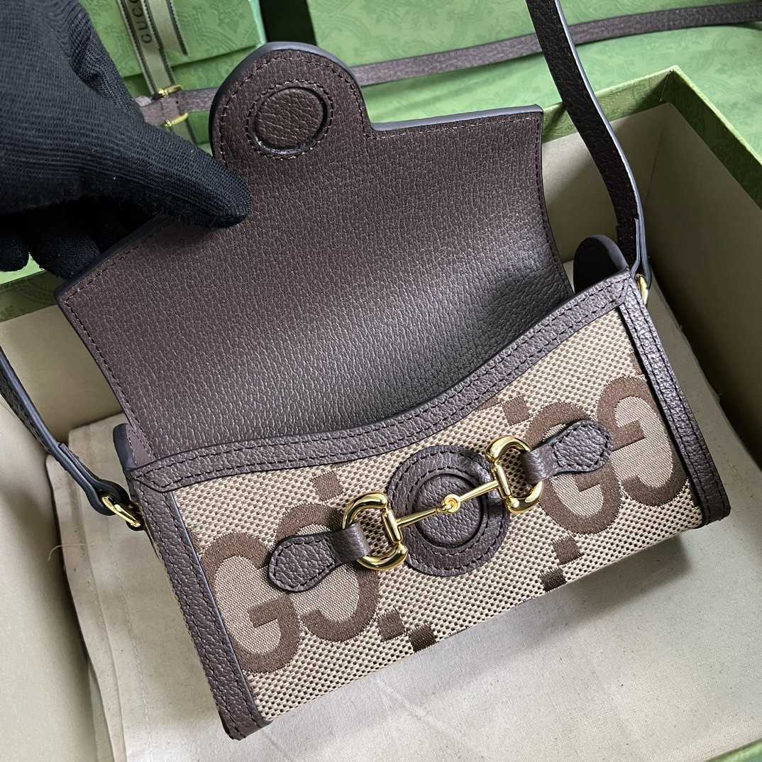 Gucci Horsebit 1955 Jumbo GG Minitasche (18-12-5 cm) - EUR FASHION