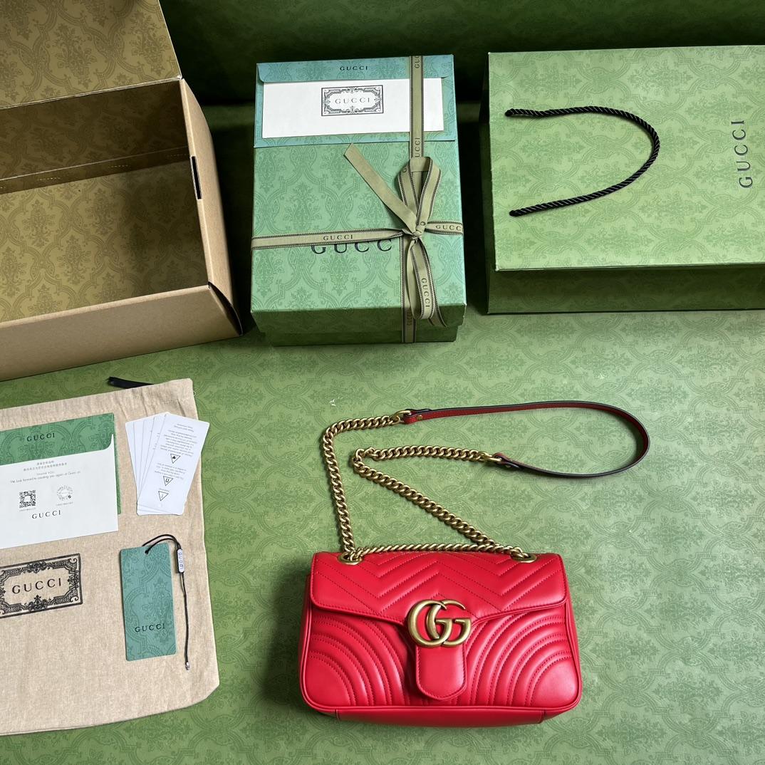 Gucci GG Marmont Kleine Umhängetasche (26*15*7cm) - EUR FASHION