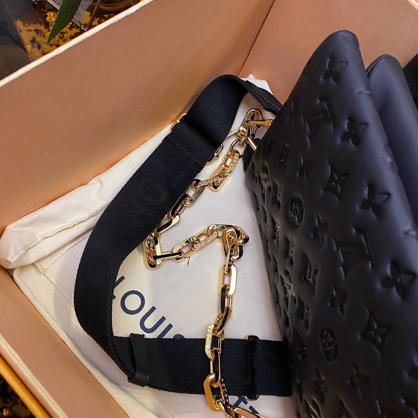 Louis Vuitton Coussin Schwarzes Lamm (26 x 20 x 12 cm) M57790 - EUR FASHION