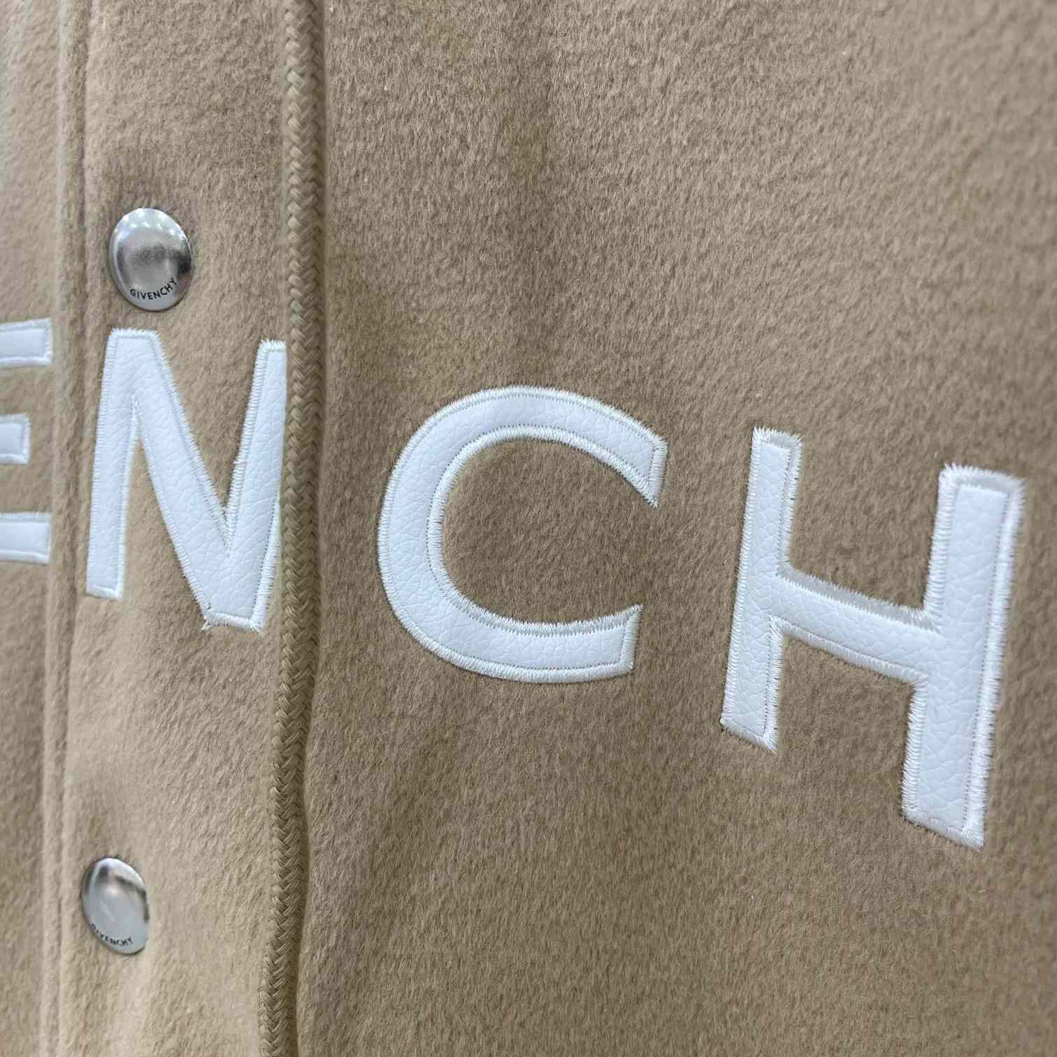 Große College-Jacke aus Wolle und Leder mit Kapuze von Givenchy - EUR FASHION