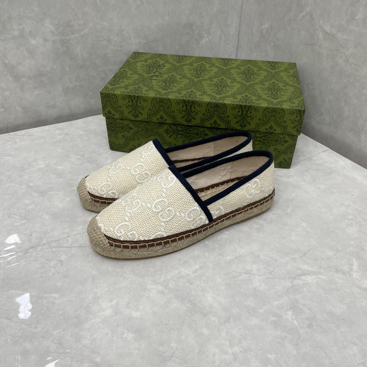 Gucci GG bestickte Canvas-Espadrilles - EUR FASHION