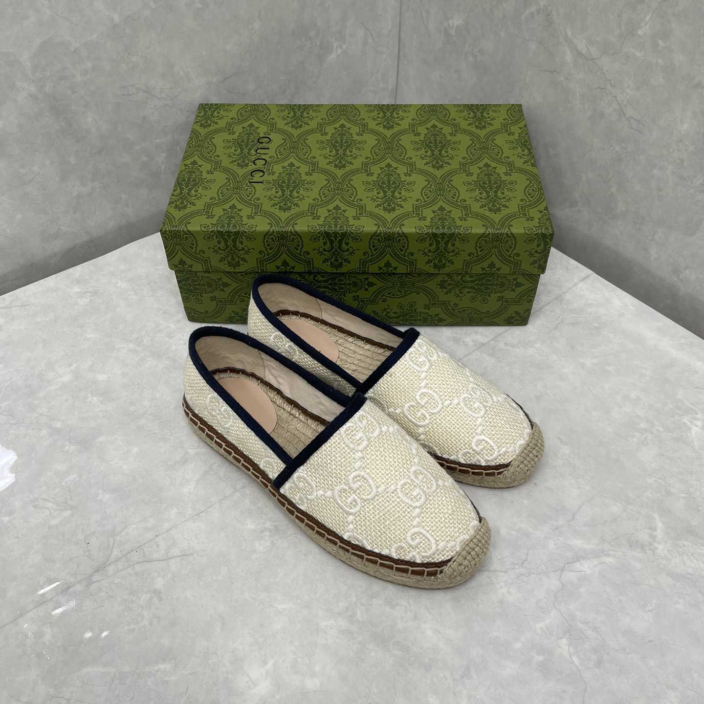 Gucci GG bestickte Canvas-Espadrilles - EUR FASHION