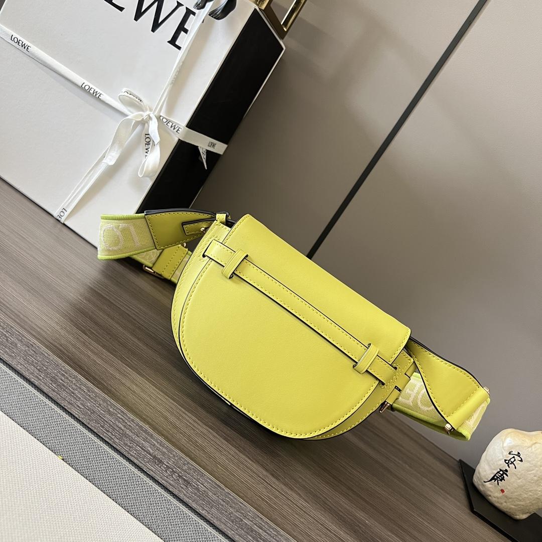 Loewe Mini Gate Dual Bag aus weichem Kalbsleder und Jacquard - EUR FASHION