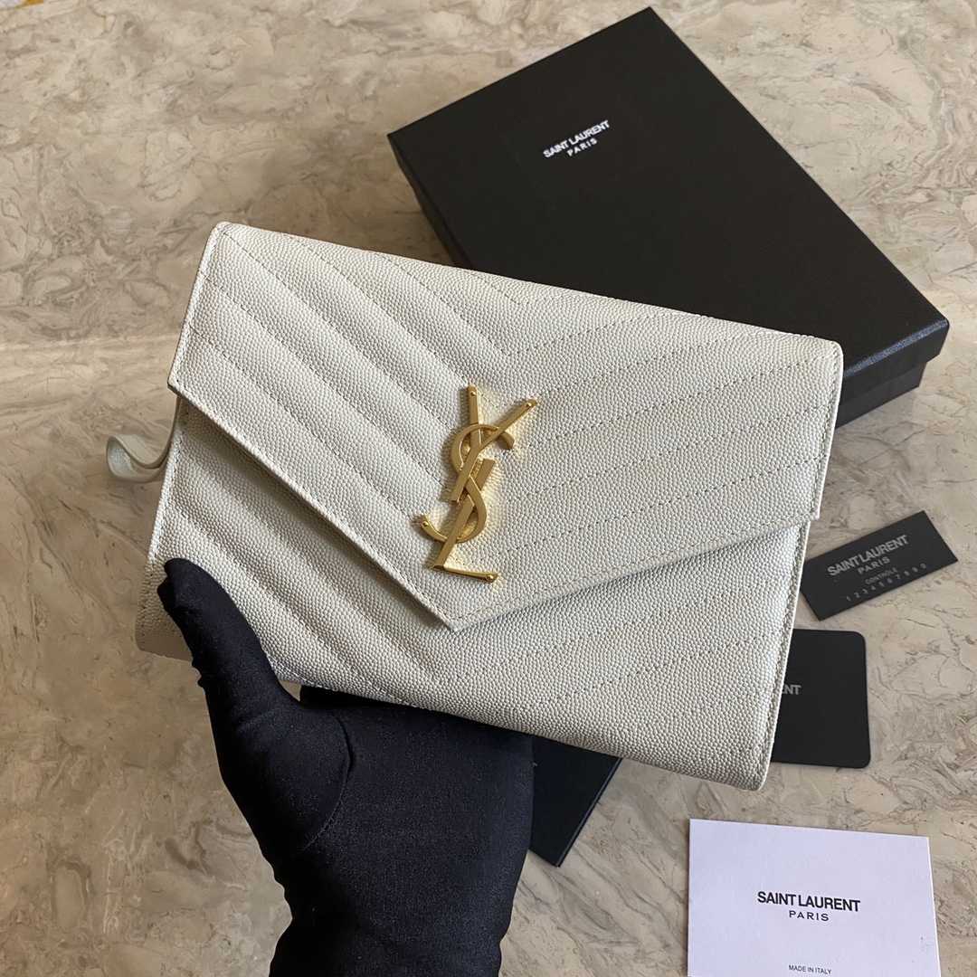 Saint Laurent Monogramme gesteppte strukturierte Ledertasche (21-16-3CM) - EUR FASHION