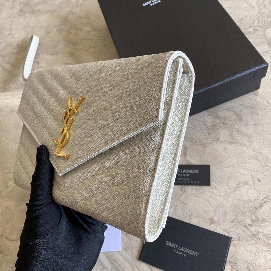Saint Laurent Monogramme gesteppte strukturierte Ledertasche (21-16-3CM) - EUR FASHION