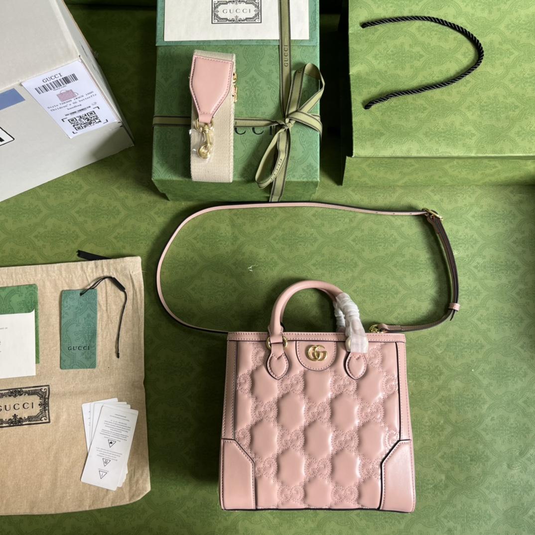 Gucci GG Matelasse MIni Top-Griff-Tasche (23 x 22 x 10 cm) - EUR FASHION