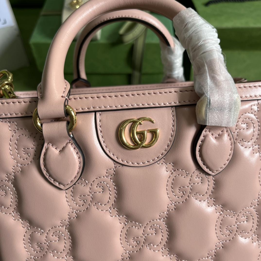 Gucci GG Matelasse MIni Top-Griff-Tasche (23 x 22 x 10 cm) - EUR FASHION