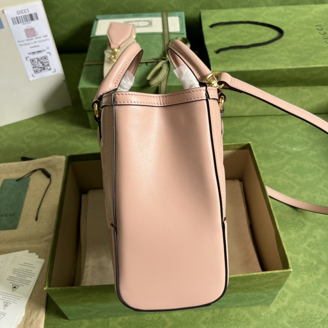 Gucci GG Matelasse MIni Top-Griff-Tasche (23 x 22 x 10 cm) - EUR FASHION