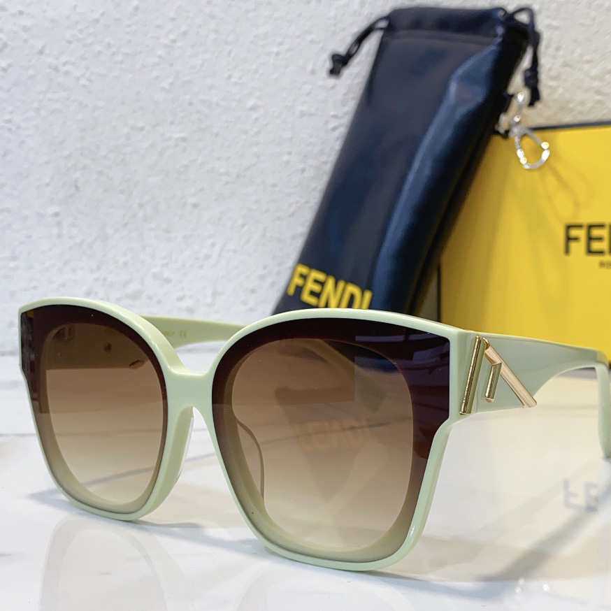 Fendi First Mintgrüne Acetat-Sonnenbrille FOL053V1 - EUR FASHION