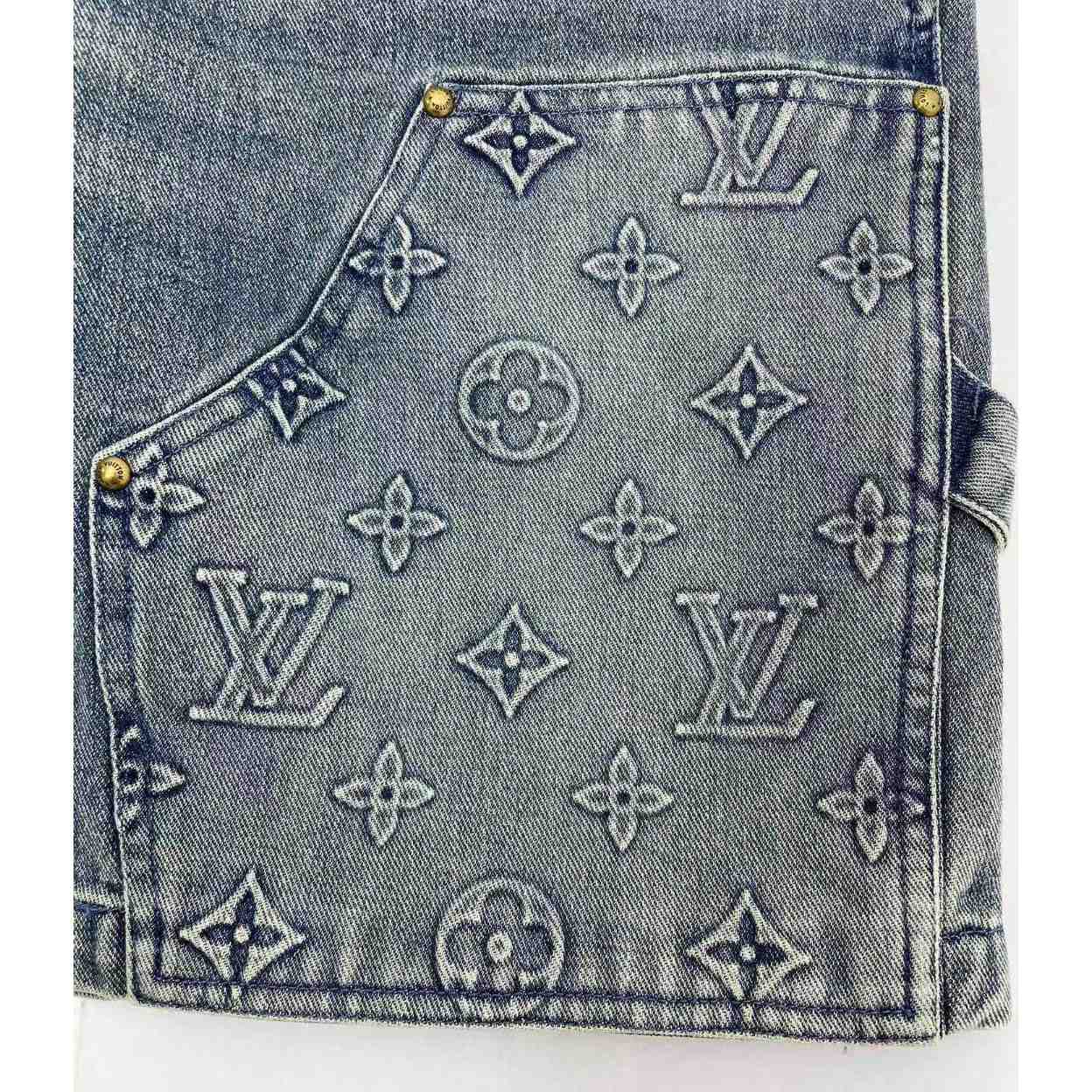 Louis Vuitton Denim Carpenter Shorts 1ABJ7D - EUR FASHION