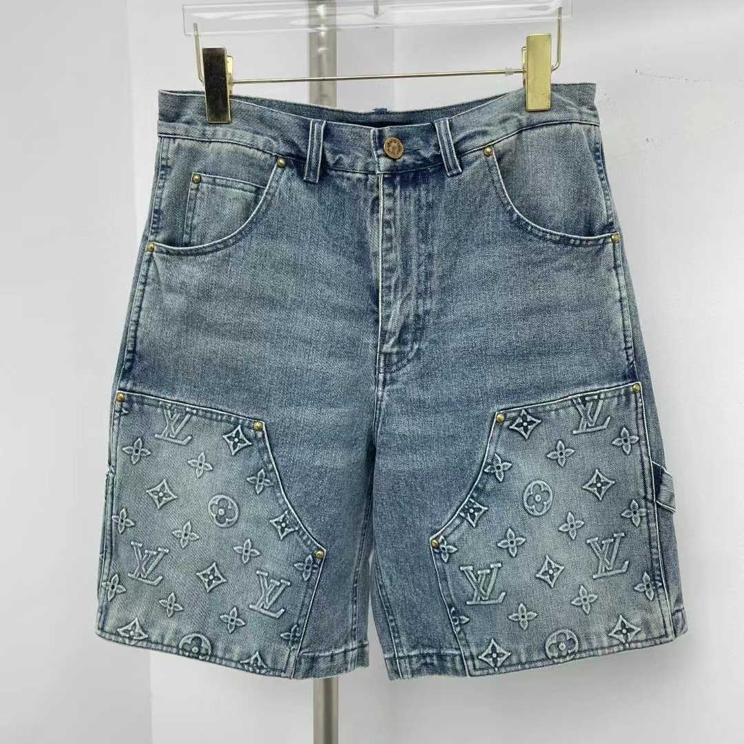 Louis Vuitton Denim Carpenter Shorts 1ABJ7D - EUR FASHION