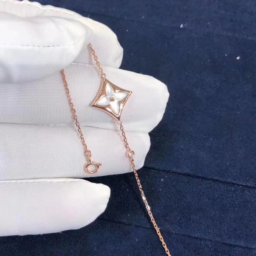Louis Vuitton Color Blossom Star Armband, Roségold und weißes Perlmutt Q95466 - EUR FASHION