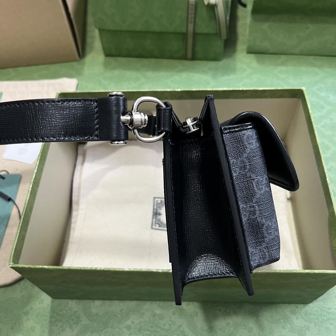 Gucci GG Gürteltasche mit ineinandergreifendem G (18-13-5 cm) - EUR FASHION