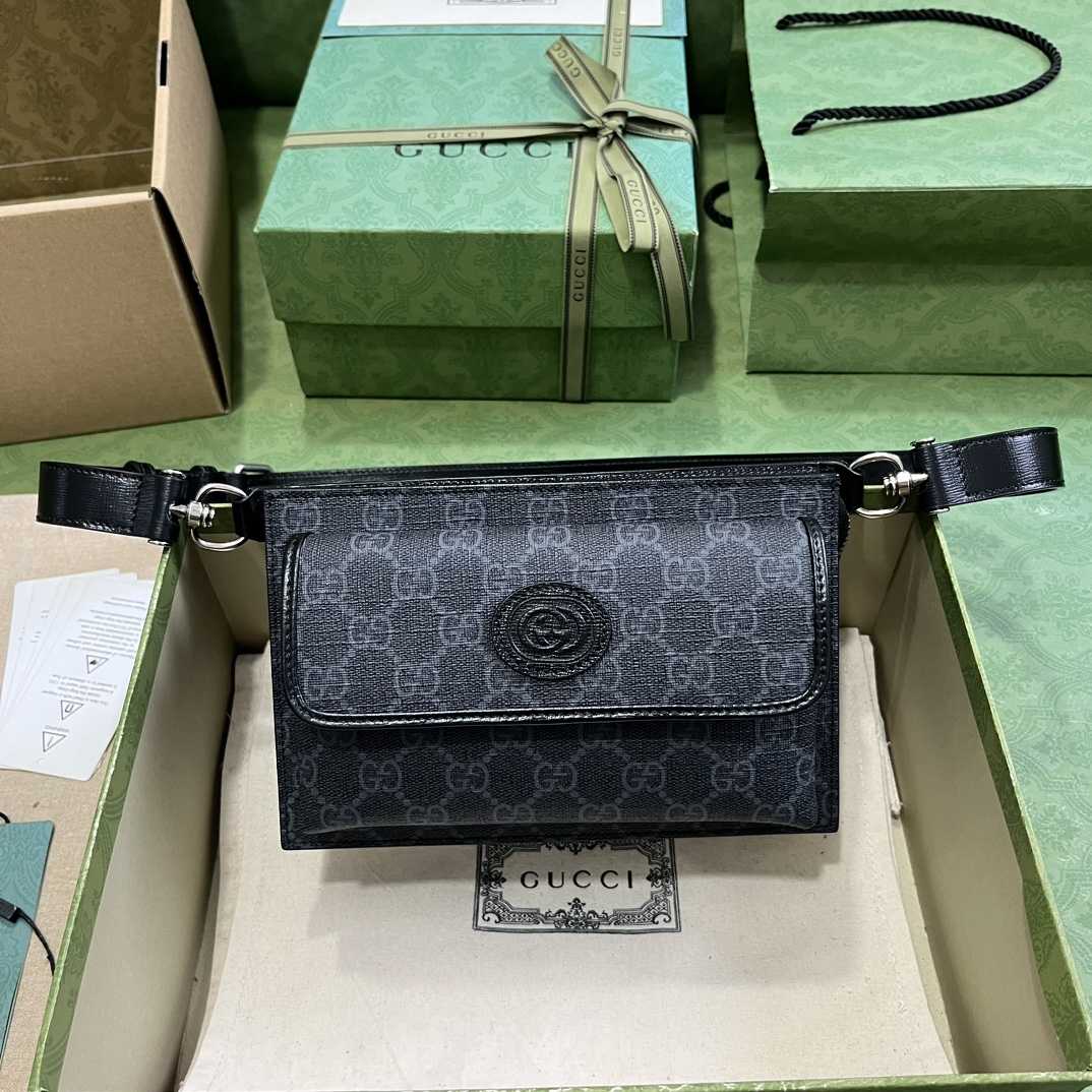 Gucci GG Gürteltasche mit ineinandergreifendem G (18-13-5 cm) - EUR FASHION