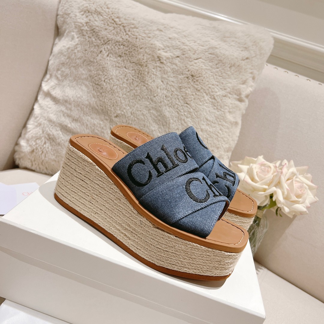 Chloe Woody Wedge-Espadrille - EUR FASHION