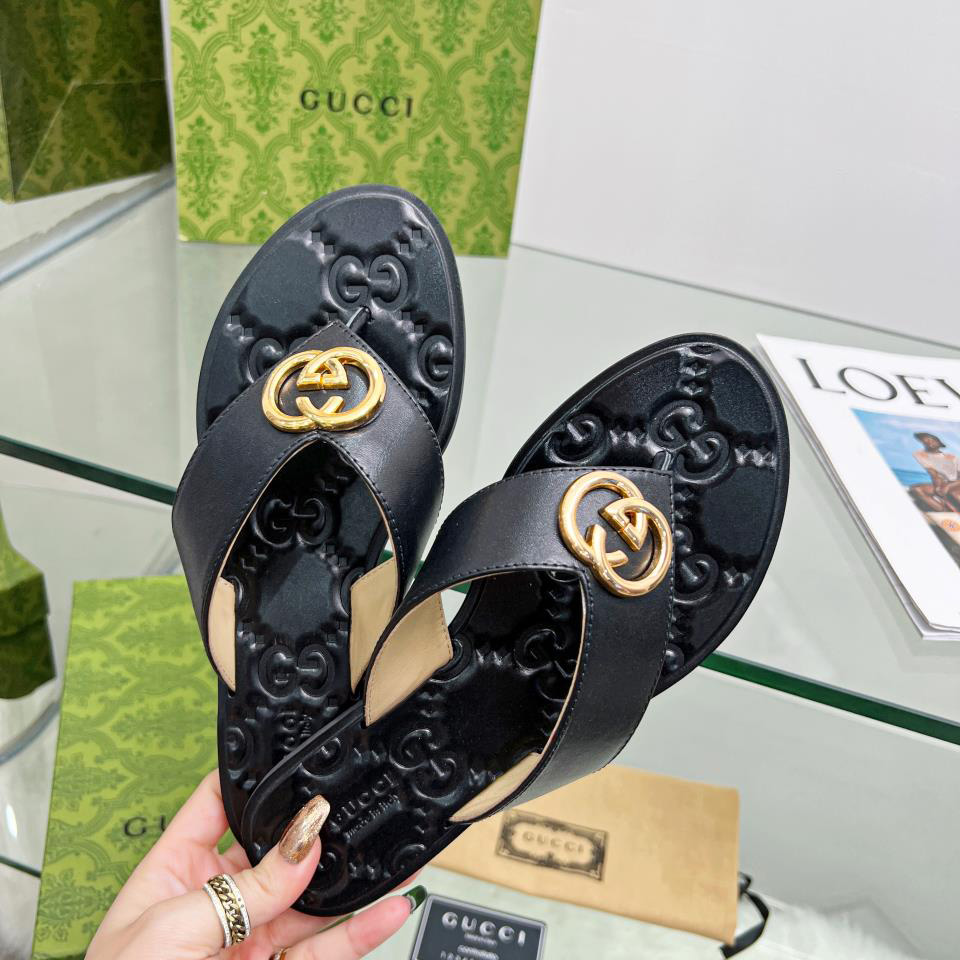 Ineinandergreifende G-Tanga-Sandale von Gucci für Damen - EUR FASHION