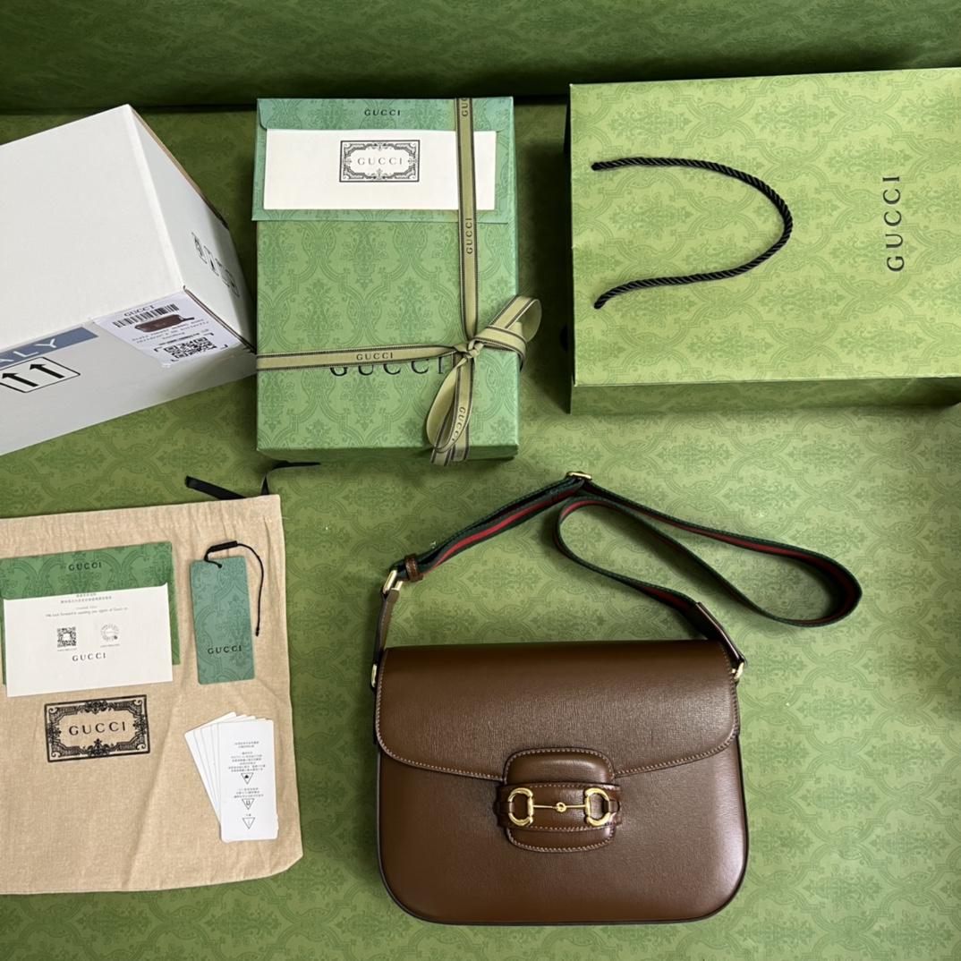 Gucci Horsebit 1955 Mini-Tasche (30 x 21 x 7,5 cm) - EUR FASHION