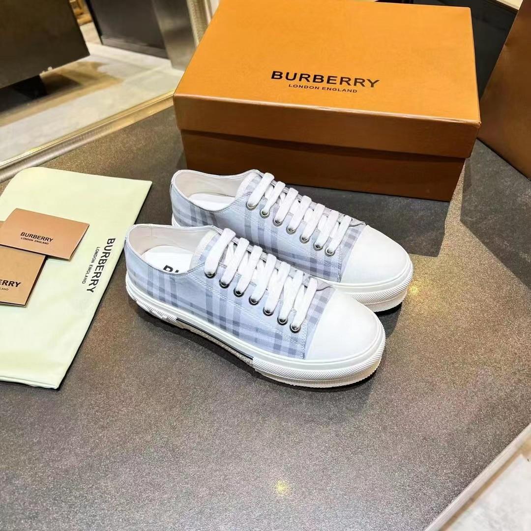 Burberry-Sneaker aus Baumwolle mit Karomuster - EUR FASHION