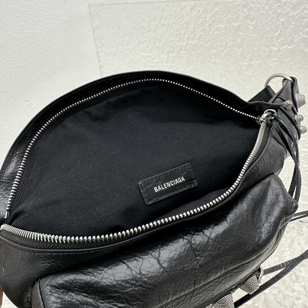 Balenciaga Schwarze Le Cagole Ledergürteltasche für Herren (20 cm * 42 cm * 18 cm) - EUR FASHION