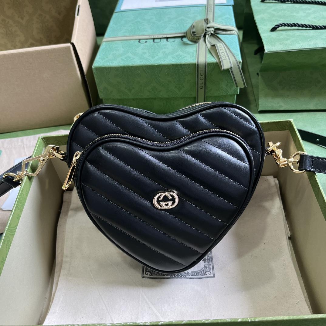 Gucci Interlocking G Mini Heart Umhängetasche - EUR FASHION