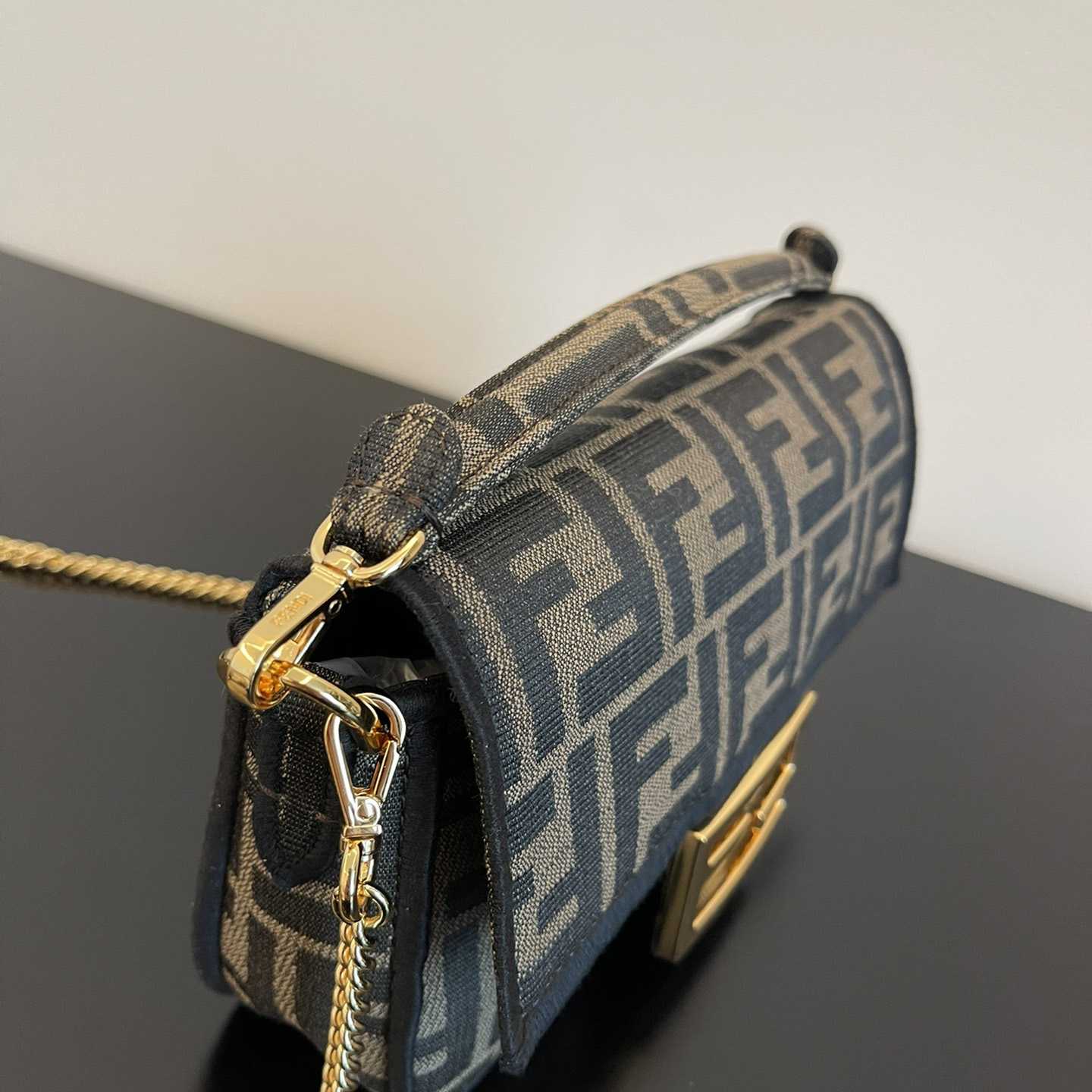 Fendi Baguette Mini-Jacquard-FF-Stofftasche - EUR FASHION