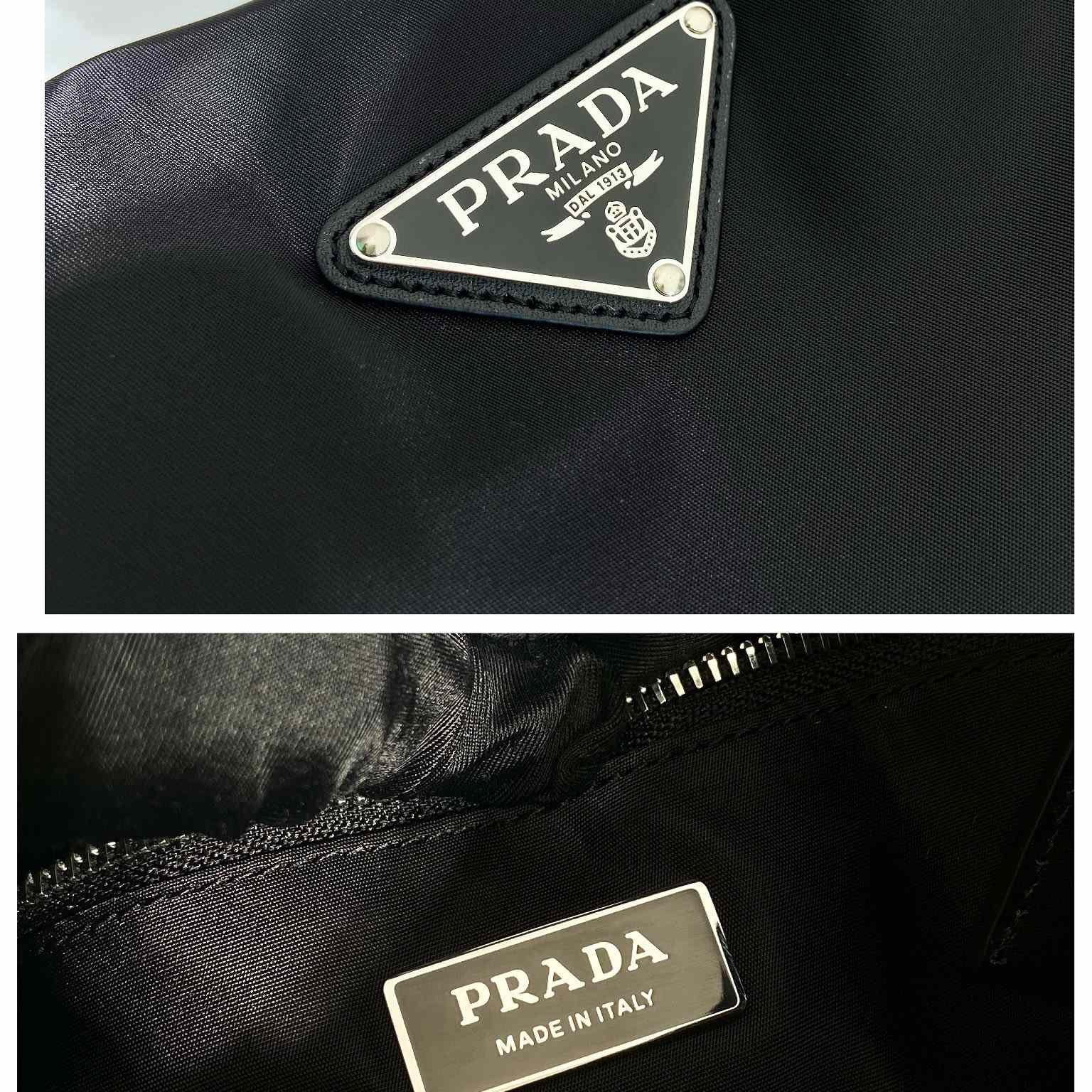 Große gepolsterte Prada-Einkaufstasche aus Re-Nylon - EUR FASHION