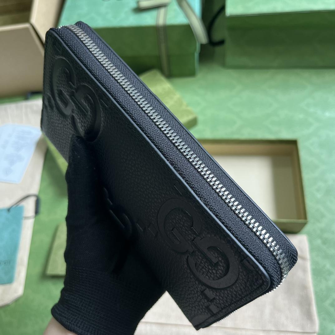Gucci Jumbo GG Geldbörse mit umlaufendem Reißverschluss (19–10,5–2,5 cm) - EUR FASHION