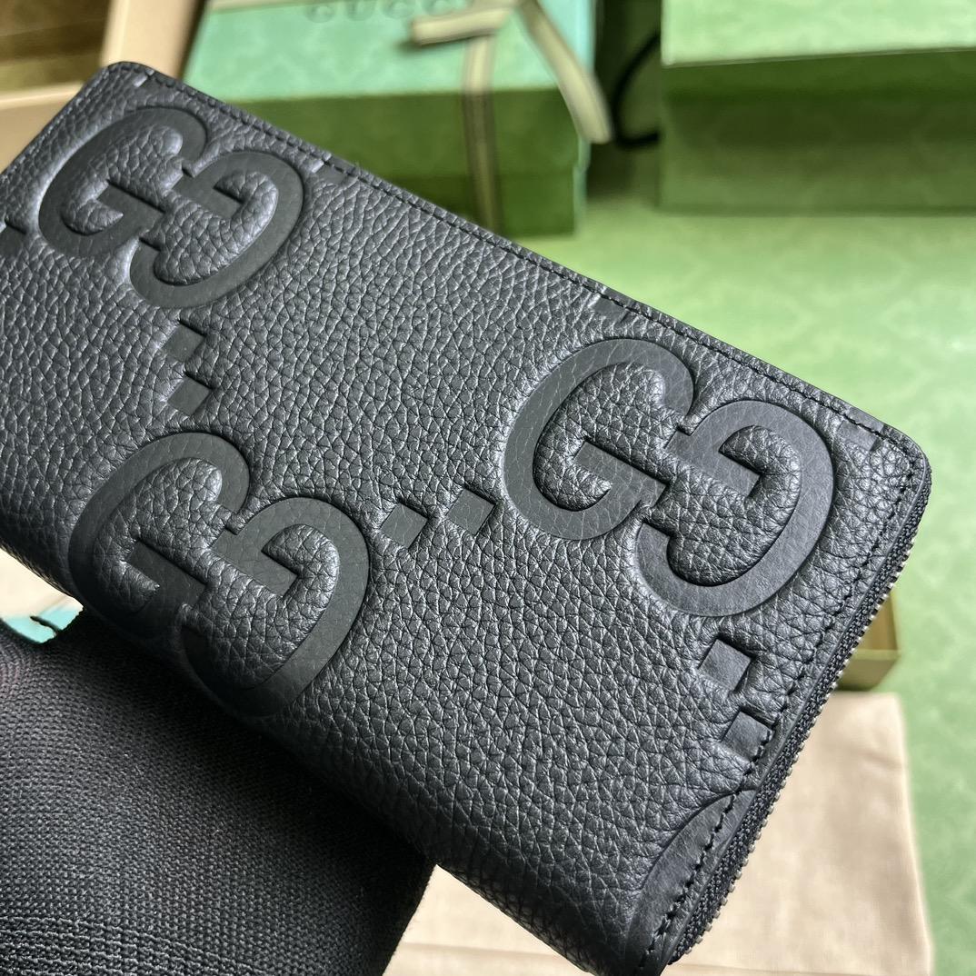 Gucci Jumbo GG Geldbörse mit umlaufendem Reißverschluss (19–10,5–2,5 cm) - EUR FASHION