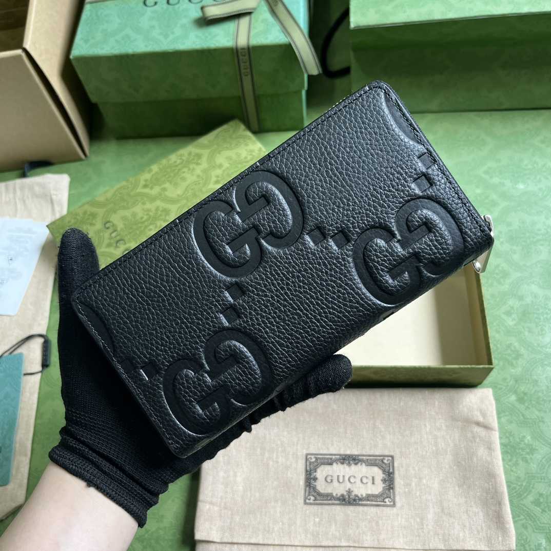 Gucci Jumbo GG Geldbörse mit umlaufendem Reißverschluss (19–10,5–2,5 cm) - EUR FASHION