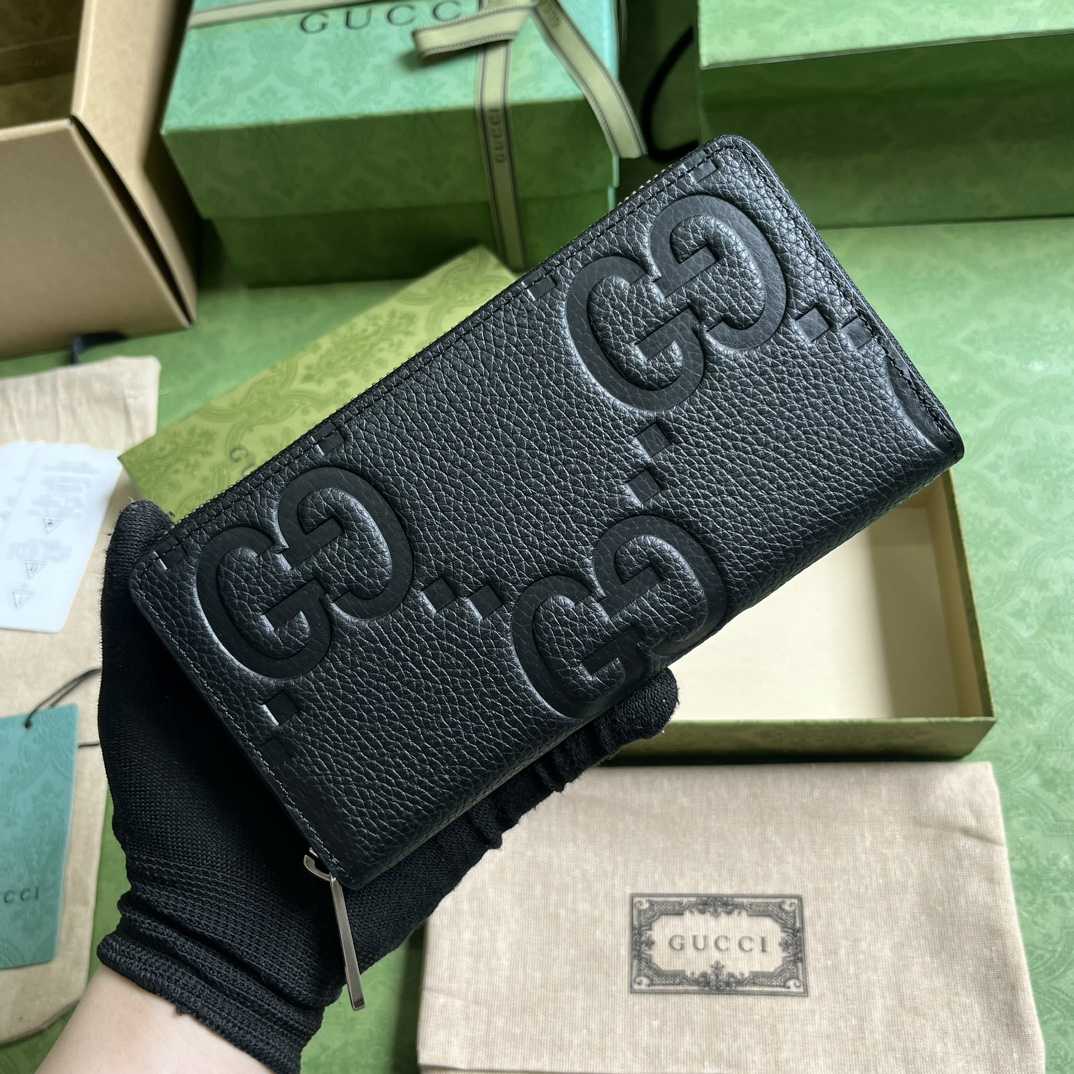 Gucci Jumbo GG Geldbörse mit umlaufendem Reißverschluss (19–10,5–2,5 cm) - EUR FASHION