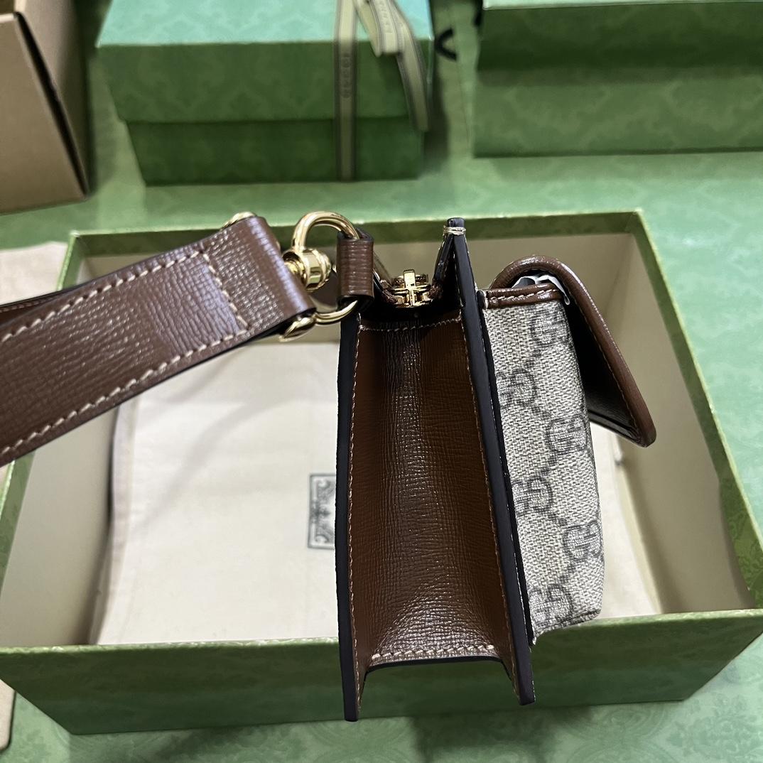 Gucci GG Gürteltasche mit ineinandergreifendem G (18-13-5 cm) - EUR FASHION