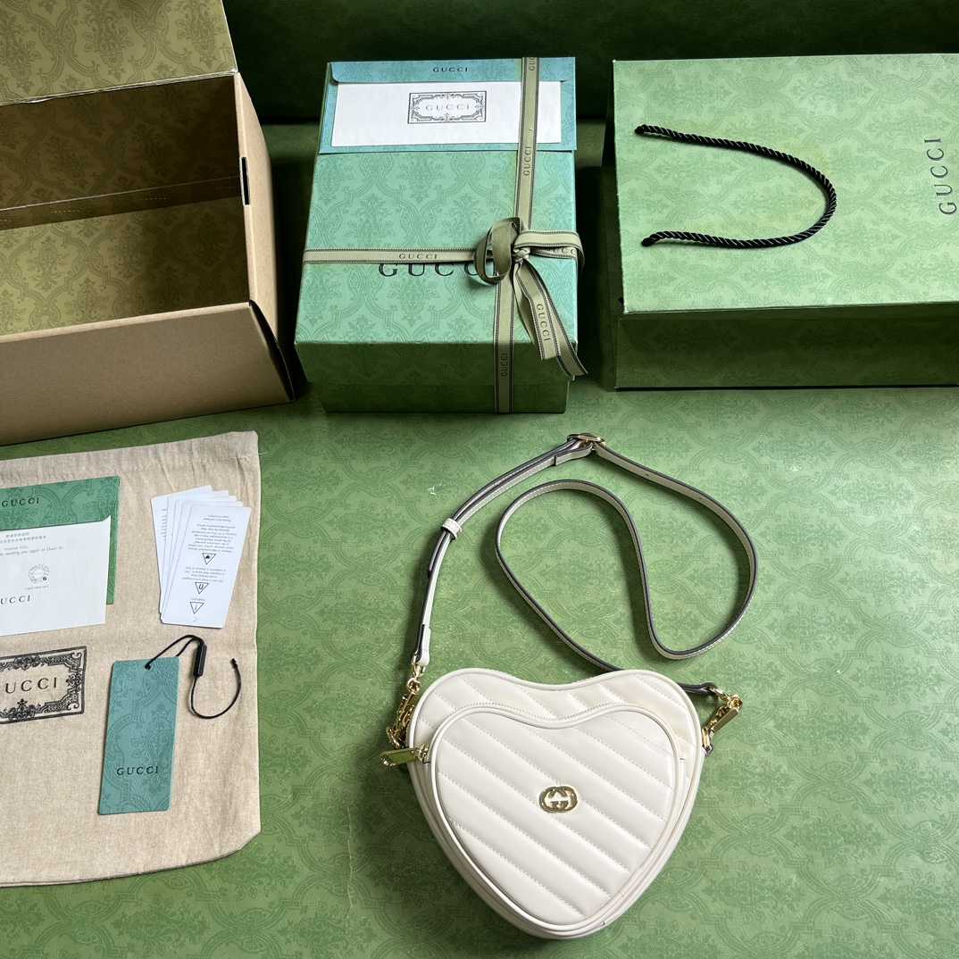 Gucci Interlocking G Mini Heart Umhängetasche - EUR FASHION