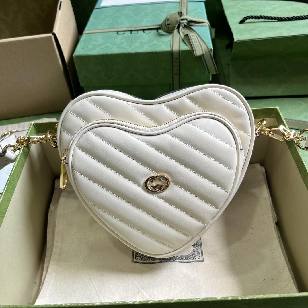 Gucci Interlocking G Mini Heart Umhängetasche - EUR FASHION