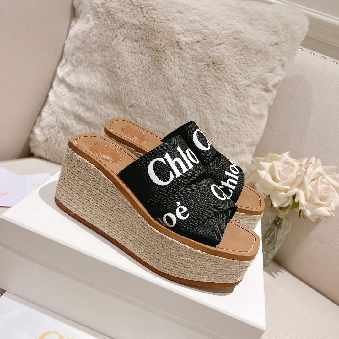 Chloe Woody Wedge-Espadrille - EUR FASHION