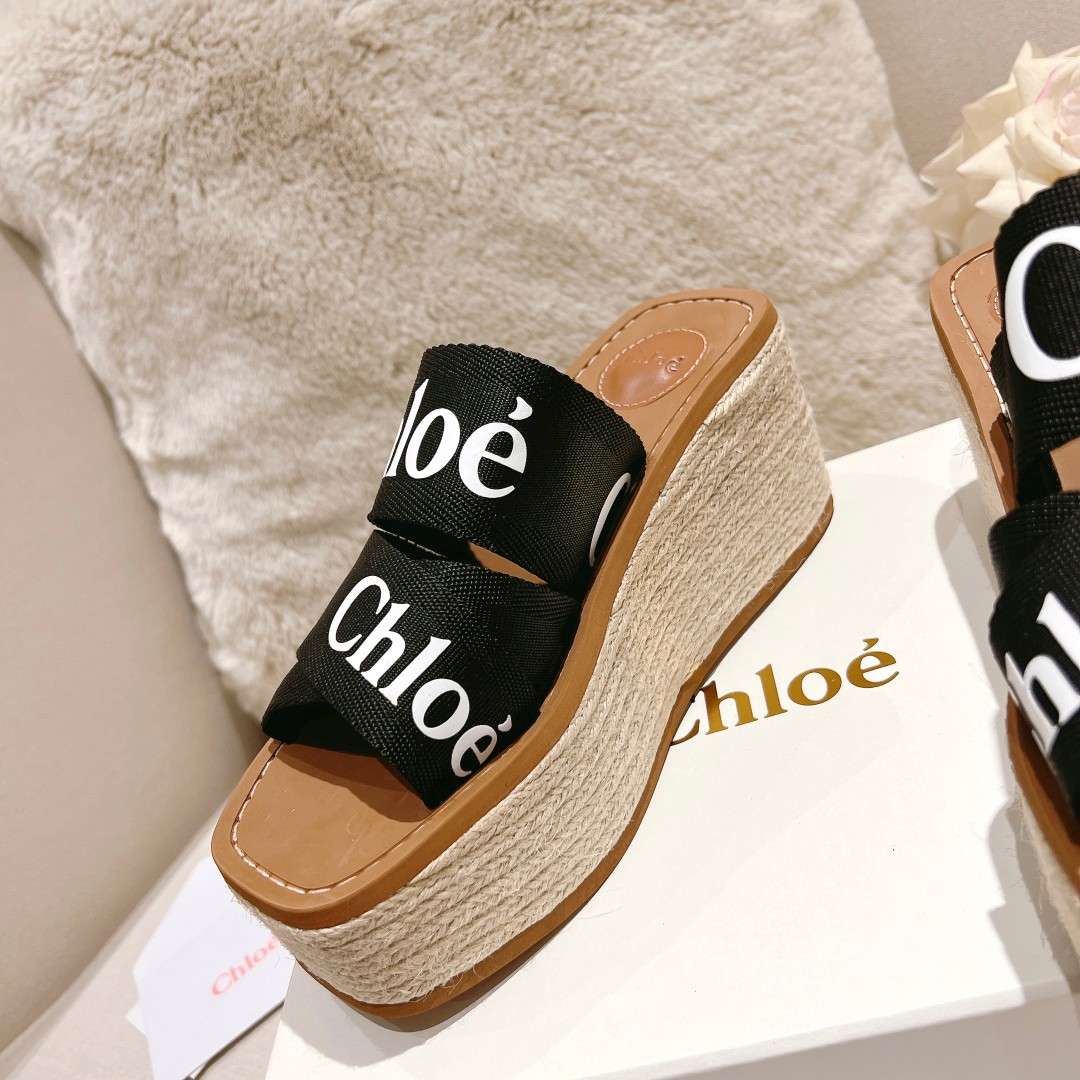 Chloe Woody Wedge-Espadrille - EUR FASHION