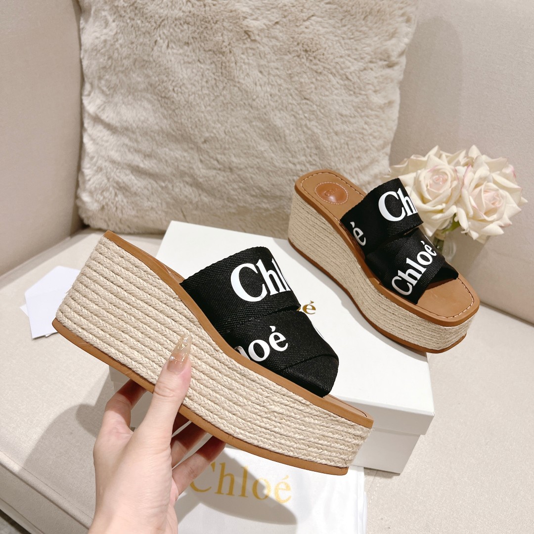 Chloe Woody Wedge-Espadrille - EUR FASHION