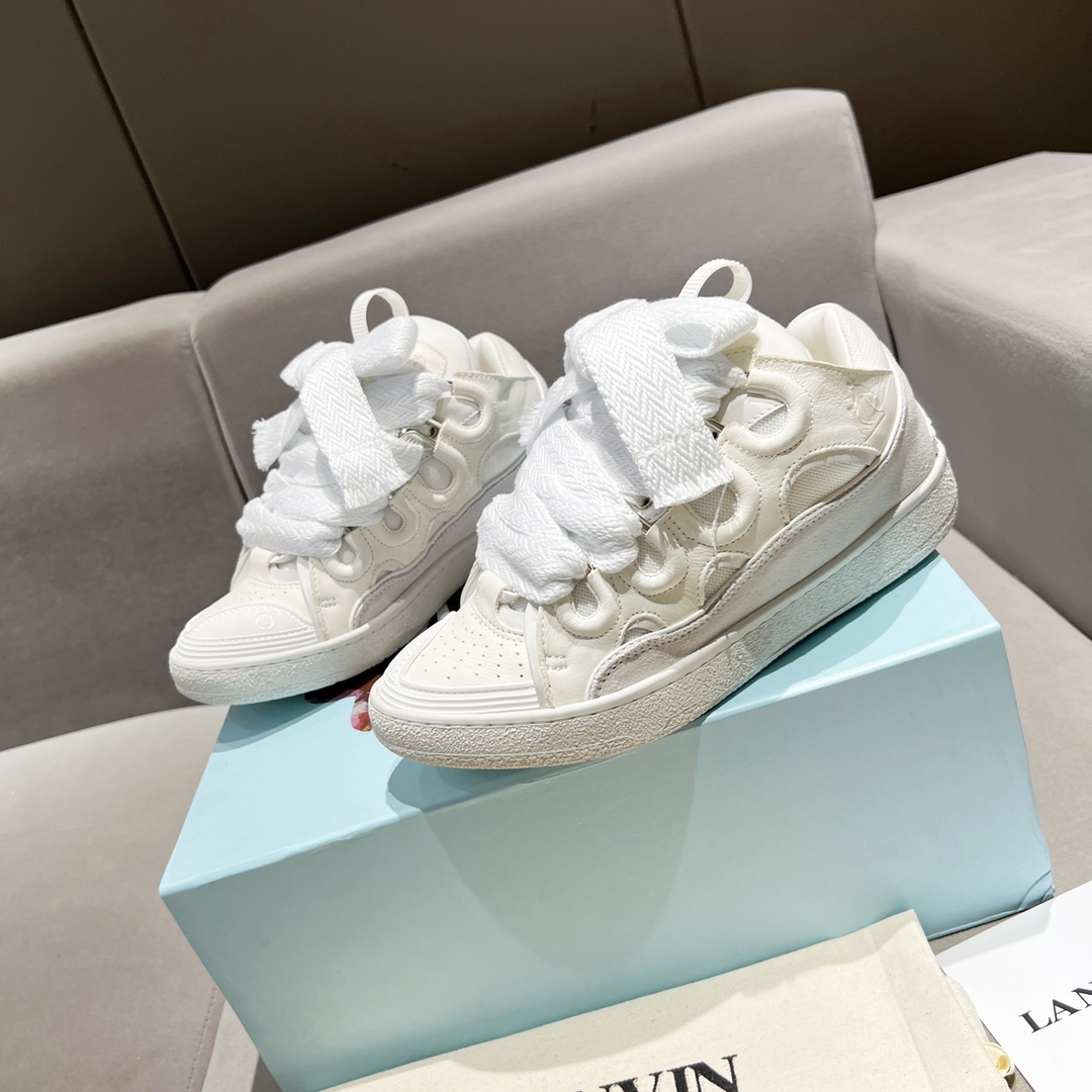 Lanvin Curb-Ledersneaker - EUR FASHION